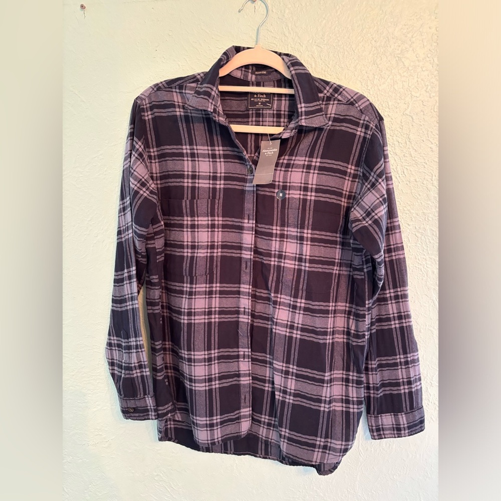 Abercrombie & Fitch women’s boyfriend flannel shirt